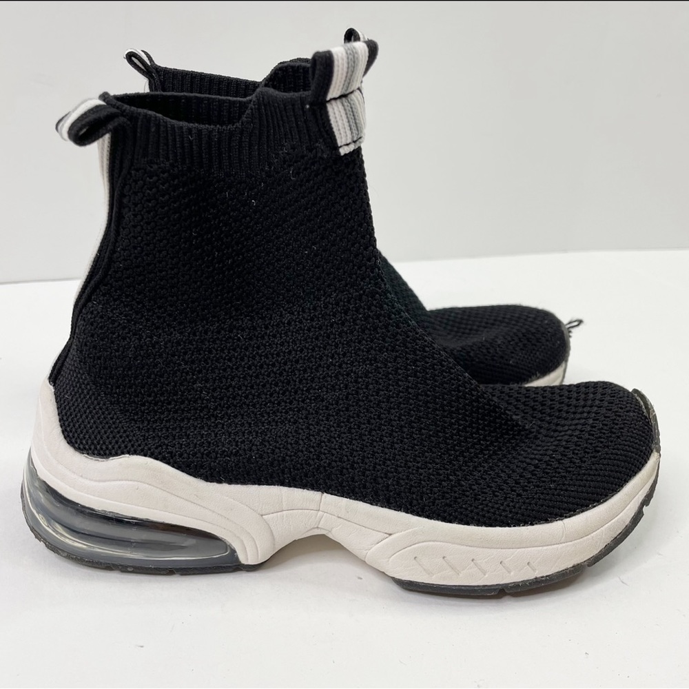 Zara Stretch Knit Sock Sneakers Black
